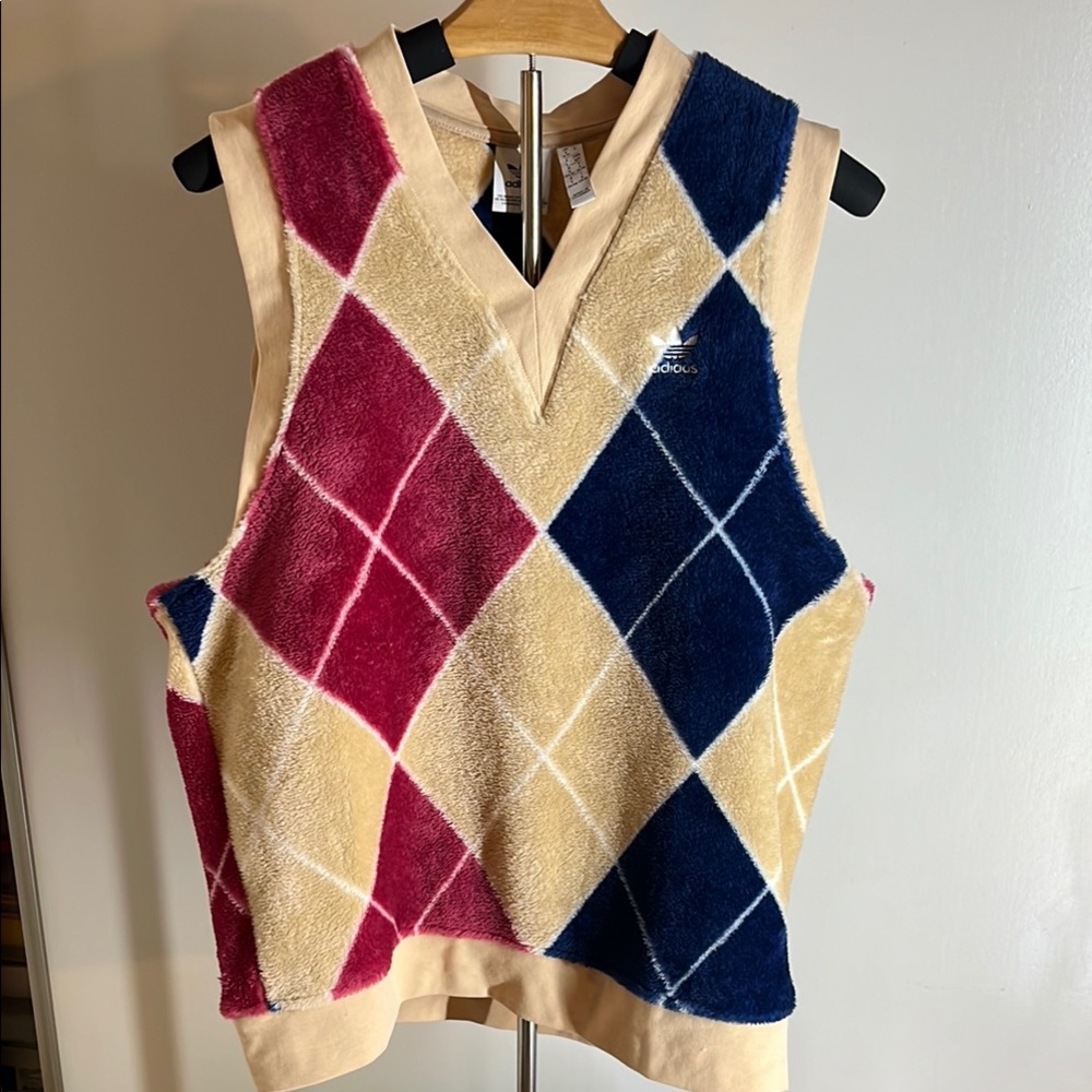 Adidas Argyle Fleece Vest